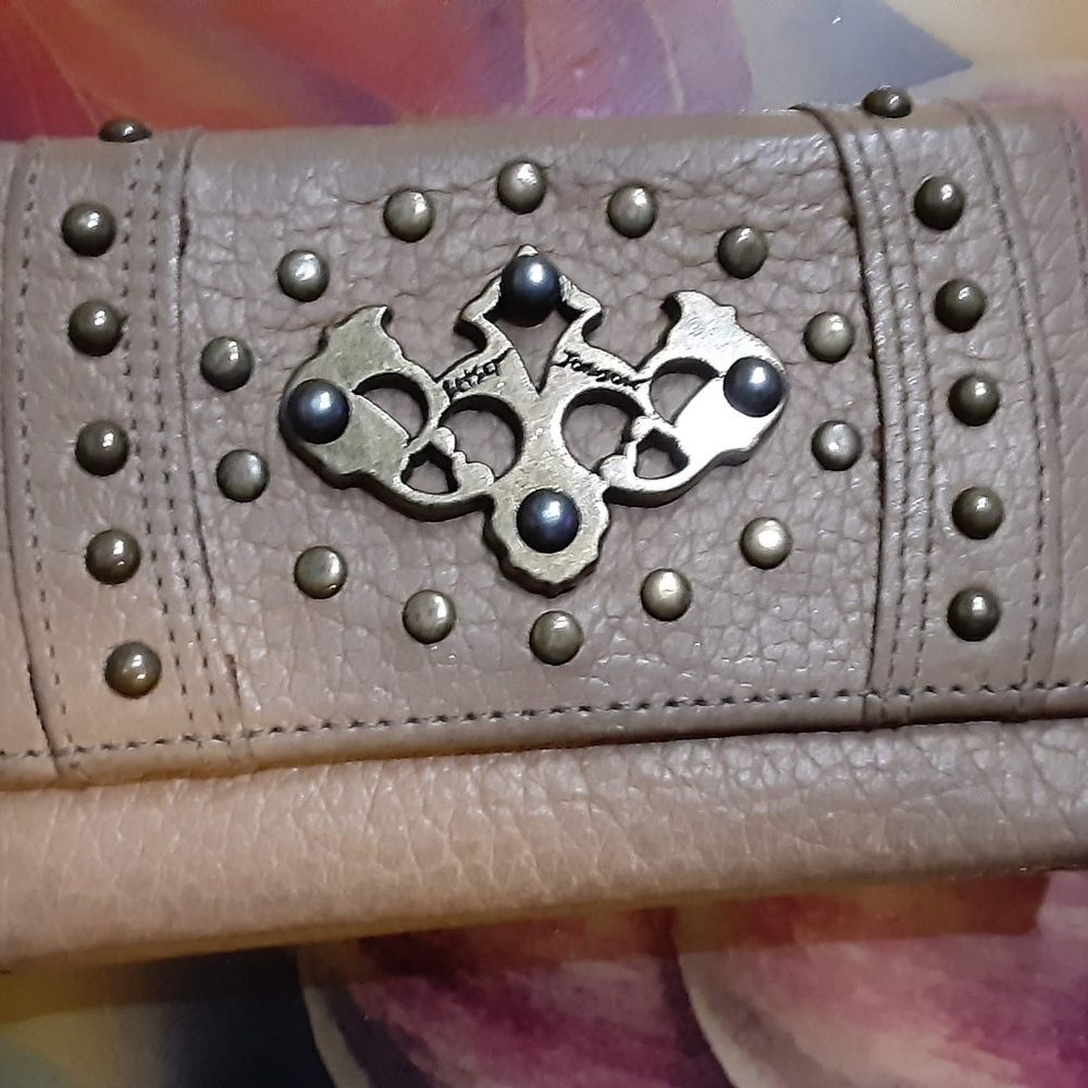 Betsey Johnson Metallic Gold Wallet Mint Condition